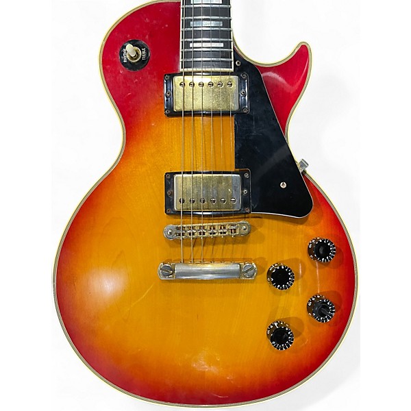 Used Gibson Les Paul Custom Sunburst Solid Body Electric Guitar