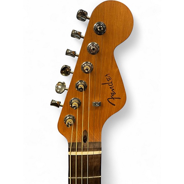 Used Fender HIGHWAY DREADNOUGHT Natural Acoustic Electric Guitar