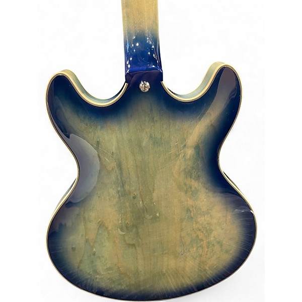 Used D'Angelico dapdcblbcscbex Blue Hollow Body Electric Guitar