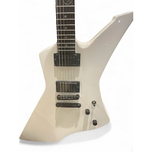 Used Esp  James Hetfield Snakebyte Classic White Solid Body Electric Guitar