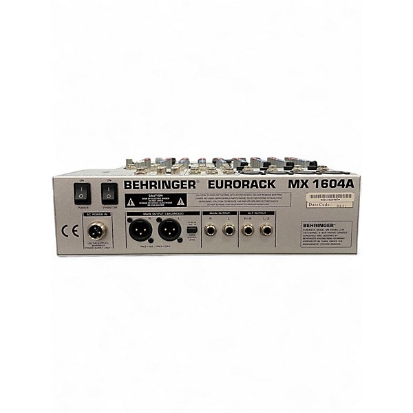 Used Behringer EURORACK MX 1604A Powered Mixer