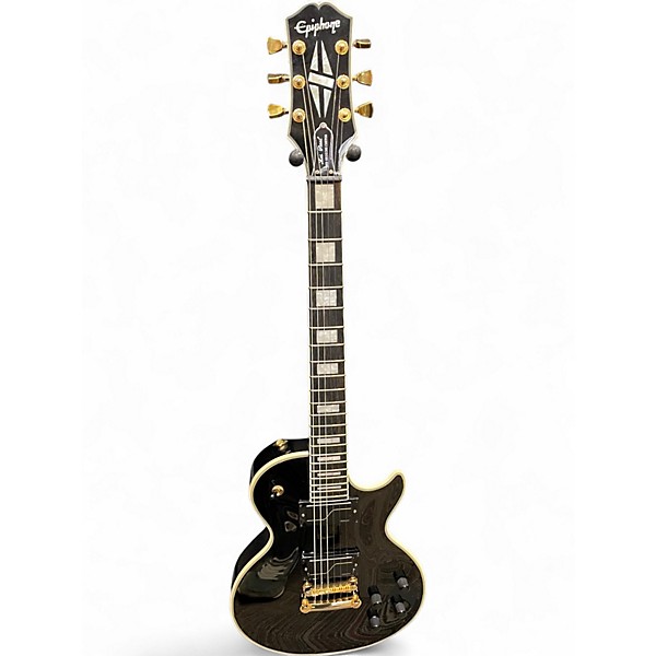 Used Epiphone LES PAUL MKH ORIGINS CUSTOM Black Solid Body Electric Guitar
