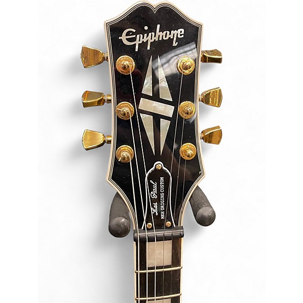 Used Epiphone LES PAUL MKH ORIGINS CUSTOM Black Solid Body Electric Guitar