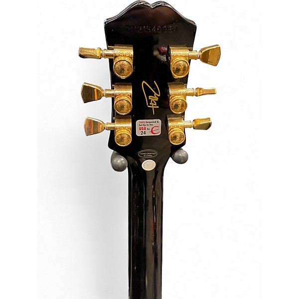 Used Epiphone LES PAUL MKH ORIGINS CUSTOM Black Solid Body Electric Guitar