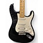 Used Fender American Standard Stratocaster HSS Black and White Solid Body Electric Guitar