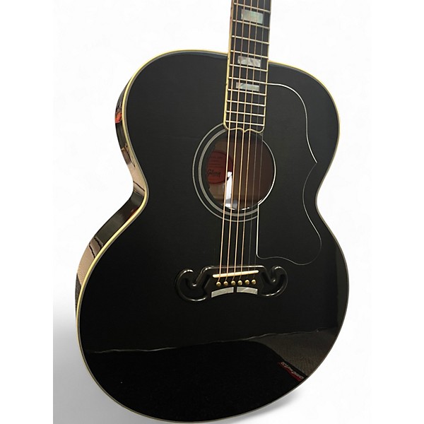 Used Gibson SJ200 Super Jumbo Custom Black Acoustic Guitar