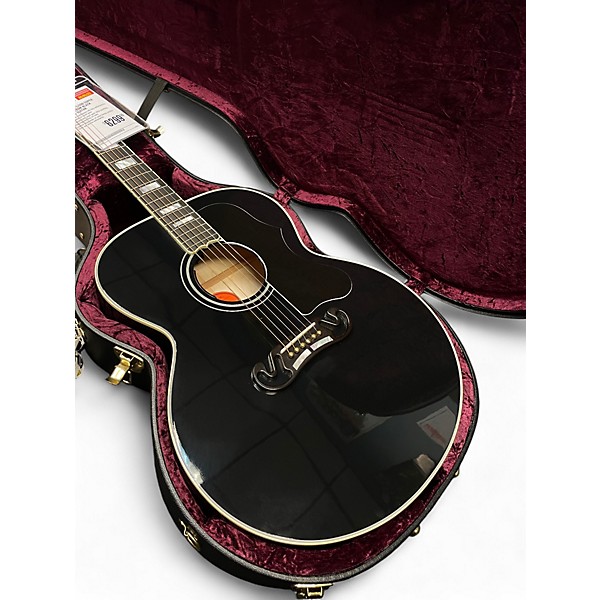 Used Gibson SJ200 Super Jumbo Custom Black Acoustic Guitar