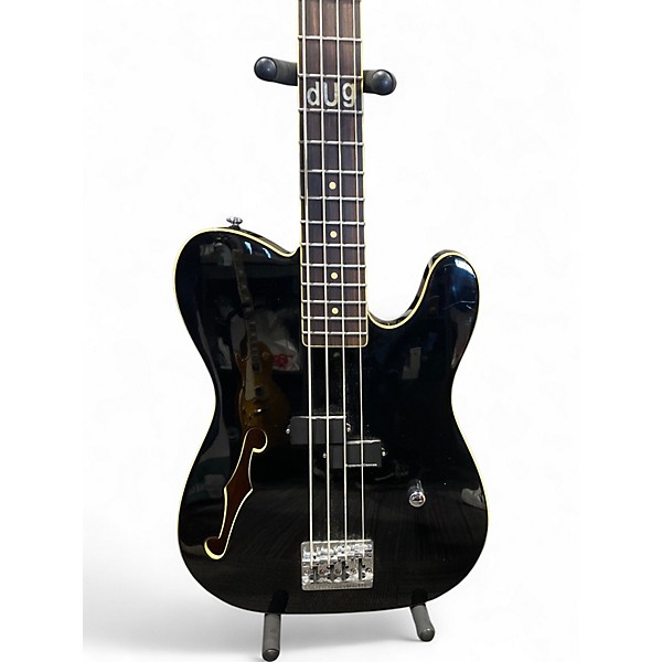 Used Schecter Guitar Research dUg Pinnick Baron-H Semi Hollow Black Electric Bass Guitar