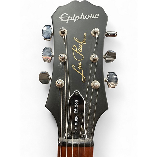 ギター Epiphone LesPaul Special Vintage Edition Epiphone Les Paul Special E1 | Vintage Worn Ebony – Fret Zealot