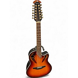 Used Ovation STANDARD ELITE 2758AX 3 Color Sunburst 12 String Acoustic Electric Guitar