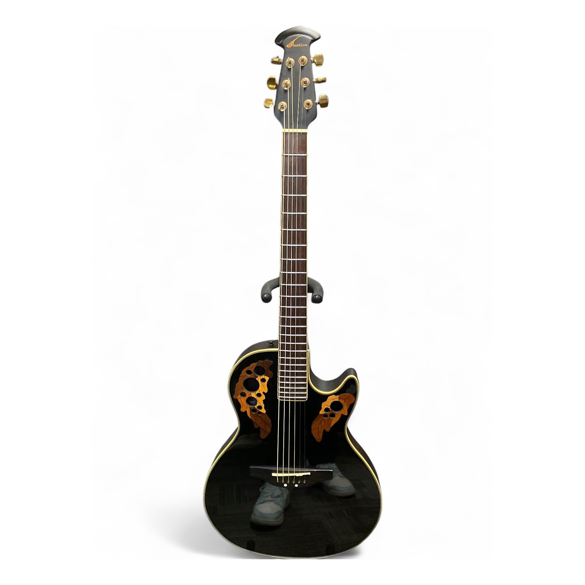 Used Ovation Celebrity Viper CV-68 Black Acoustic Electric