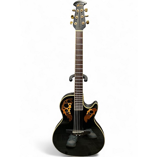 Used Ovation Celebrity Viper CV-68 Black Acoustic Electric Guitar