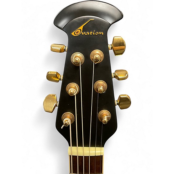 Used Ovation Celebrity Viper CV-68 Black Acoustic Electric Guitar