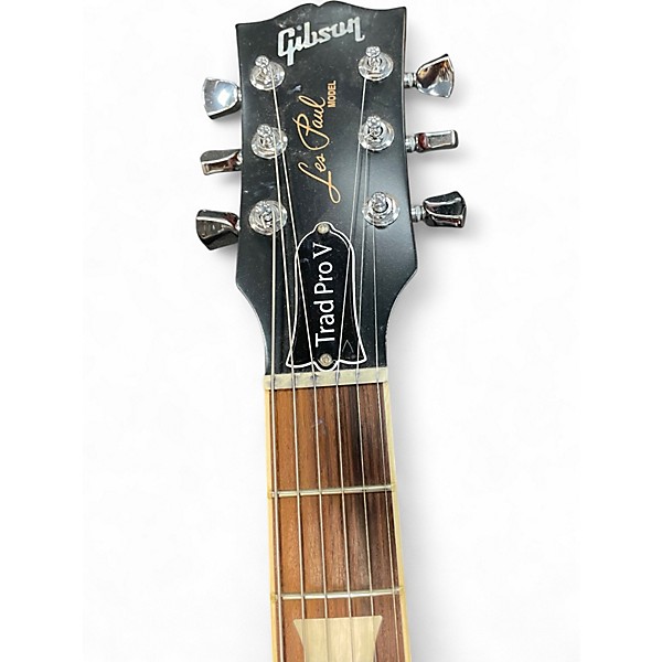 Used Gibson Les Paul Traditional Pro V Satin Top Wine Red Solid Body Electric Guitar