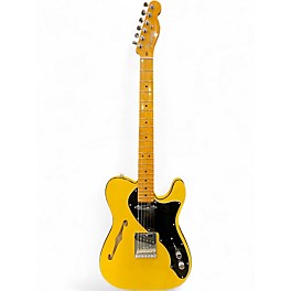 Used Fender Britt Daniel Thinline Yellow Hollow Body Electric Guitar
