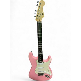 Used Squier Bullet Stratocaster Pink Solid Body Electric Guitar