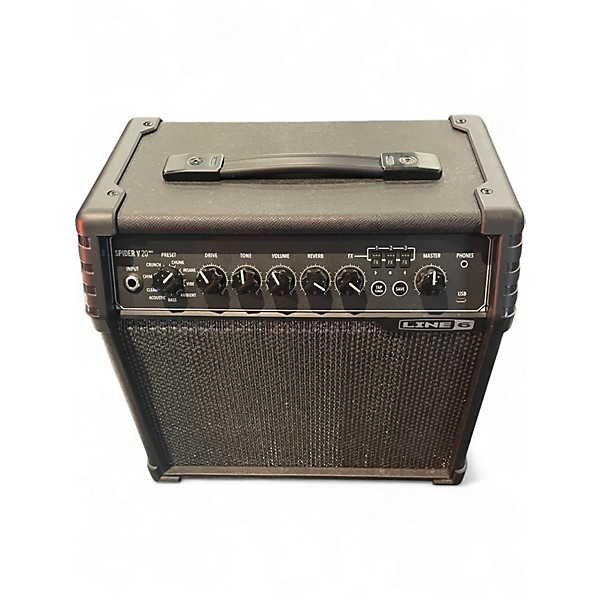 Used Line 6 Spider V 20 MkII 20w 1x8 Guitar Combo Amp