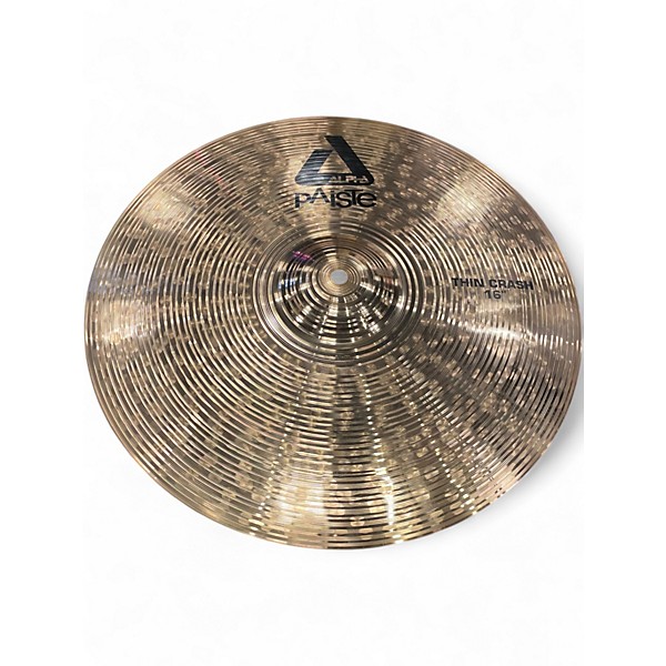 Used Paiste 16in Alpha Thin Crash Cymbal