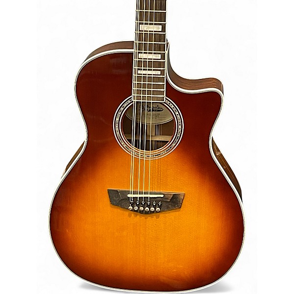 Used D'Angelico Premier Fulton Iced Tea 12 String Acoustic Electric Guitar