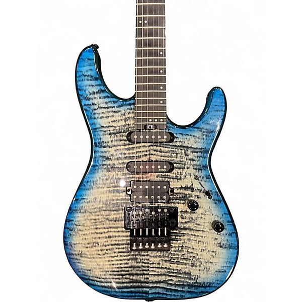Used Schecter Guitar Research SUN VALLEY SUPER SHREDDER SKY BURST Solid Body Electric Guitar