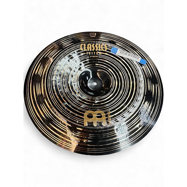 Used MEINL 18in classics custom dark crash Cymbal