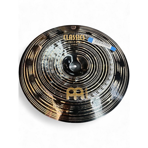 Used MEINL 18in classics custom dark crash Cymbal