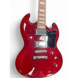 Used Harley Benton DC Custom 2 Cherry Solid Body Electric Guitar