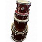Used Ludwig 4 Piece Classic Maple Pro red sparkle Drum Kit