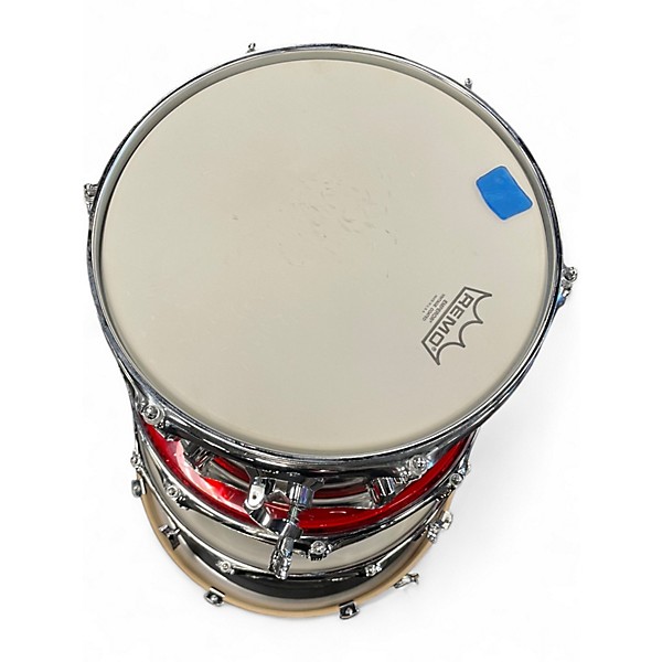 Used Ludwig 4 Piece Classic Maple Pro red sparkle Drum Kit
