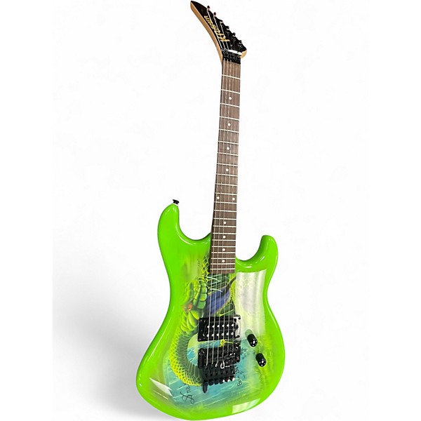 Used Kramer Snake Sabo Baretta Outfit Green Solid Body Electric Guitar