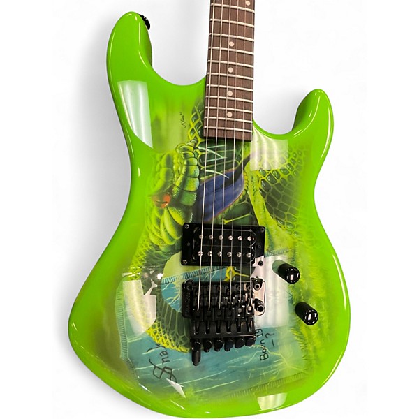 Used Kramer Snake Sabo Baretta Outfit Green Solid Body Electric Guitar