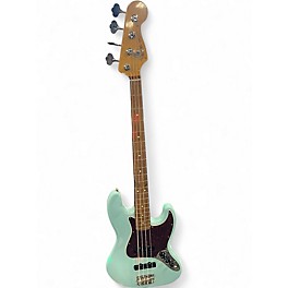 Used Fender 75th Anniversary Commemorative American Jazz Bass Daphne Blue Electric Bass Guitar