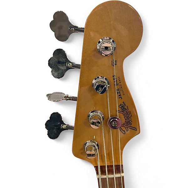 Used Fender 75th Anniversary Commemorative American Jazz Bass Daphne Blue Electric Bass Guitar