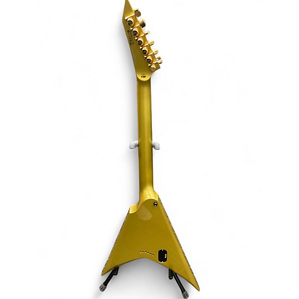 Used ESP LTD KHV KIRK HAMMETT SIGNATURE GOLD SPARKLE Solid Body Electric Guitar