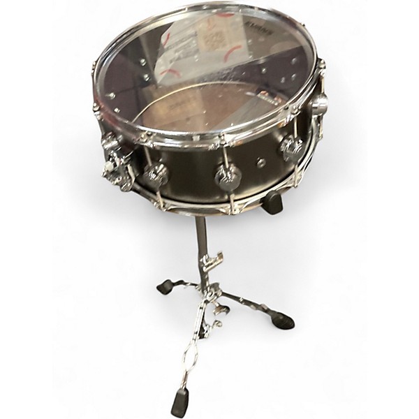 Used 2024 DW 6.5X14 Collector's Satin Black over Brass Satin Black Drum