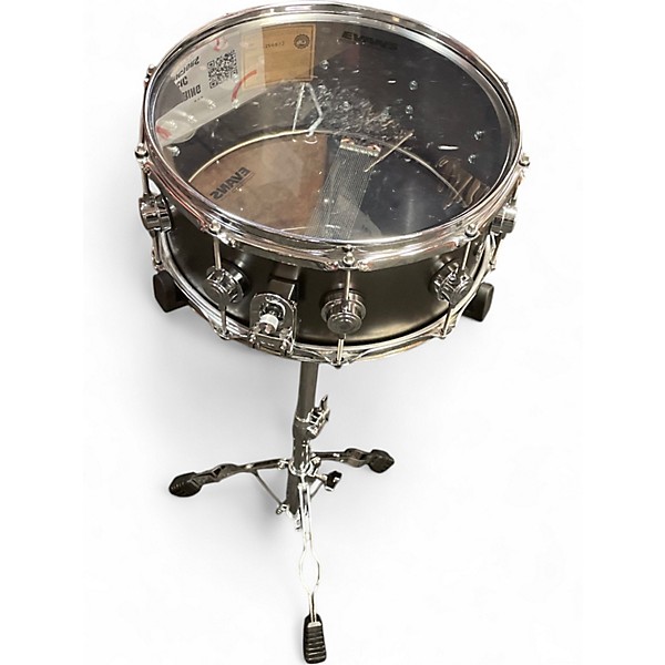 Used 2024 DW 6.5X14 Collector's Satin Black over Brass Satin Black Drum