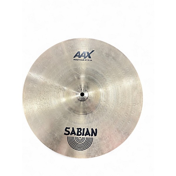 Used 2024 SABIAN 16in AAX Metal Crash Brilliant Cymbal