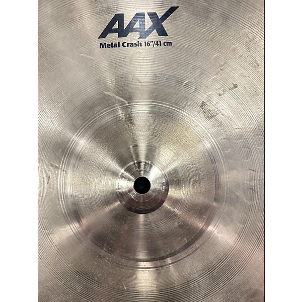 Used 2024 SABIAN 16in AAX Metal Crash Brilliant Cymbal