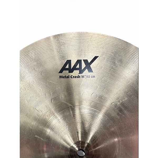 Used 2024 SABIAN 16in AAX Metal Crash Brilliant Cymbal
