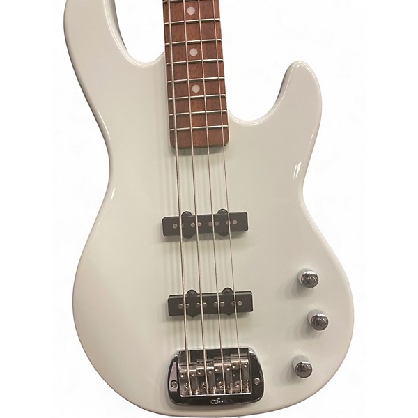 Used G&L JB-2 White Electric Bass Guitar