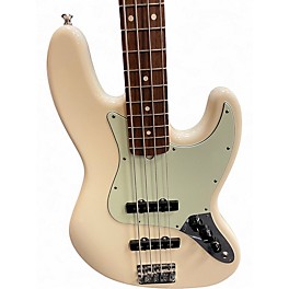 Used Fender American Professional Jazz Bass Olympic White Electric Bass Guitar