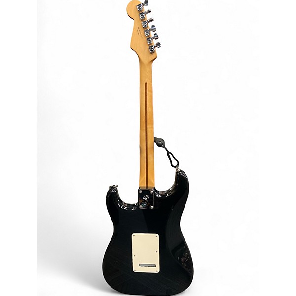 Used Fender Standard Stratocaster Black and White Solid Body Electric Guitar