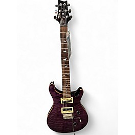 Used PRS SE Custom 24 Trans Purple Solid Body Electric Guitar