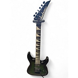 Used Jackson JS32Q Dinky Trans Green Solid Body Electric Guitar