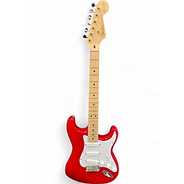 Used Fender Artist Series Eric Clapton Stratocaster Red Solid Body Electric Guitar