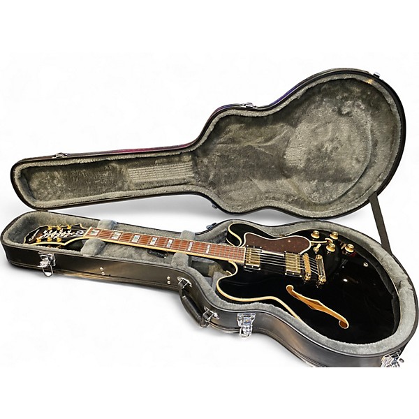 Used Epiphone Sheraton II Ebony Hollow Body Electric Guitar