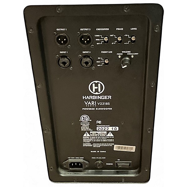 Used Harbinger vari318s Powered Subwoofer