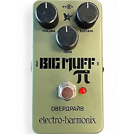 Used Electro-Harmonix Green Russian Big Muff Pi Fuzz Effect Pedal