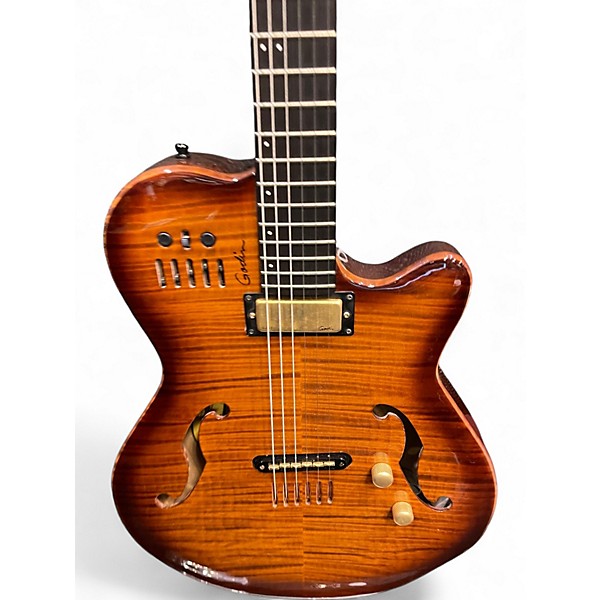 Used Godin MULTIAC JAZZ SA Tobacco Sunburst Hollow Body Electric Guitar