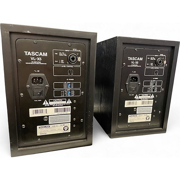 Used TASCAM VLX5 5" Biamplified Nearfield Studio Monitor Pair Powered Monitor